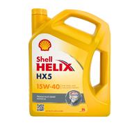 SHELL Helix HX5 15W-40 Olio Motore Api Sn, Api Cf, Acea A3/B3 , 5 Litro