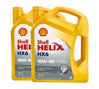 SHELL Helix HX6 10W-40 Olio MB 229.3, VW 501 01, Renault RN0700, 2x5 Litro