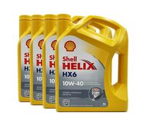 SHELL Helix HX6 10W-40 Olio MB 229.3, VW 501 01, Renault RN0700, 4x5 Litro