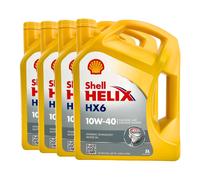 SHELL Helix HX6 10W-40 Olio MB 229.3, VW 501 01, Renault RN0700, 4x5 Litro