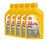 SHELL Helix HX6 10W-40 Olio MB 229.3, VW 501 01, Renault RN0700, 5x1 Litro