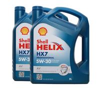 SHELL Helix HX7 Professionale Av 5W-30 Olio Motore VW 505 00, 01, 2x5 Litro