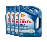 SHELL Helix HX7 Professionale Av 5W-30 Olio Motore VW 505 00, 01, 4x5 Litro