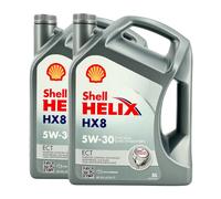 SHELL Helix HX8 5W-30 ECT Olio Motore MB 229.51, VW 507 00, MB 229.31, 2x5 Litri