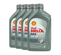 SHELL Helix HX8 5W-30 ECT Olio Motore MB 229.51, VW 507 00, MB 229.31, 4x1 Litro