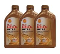 Shell Helix Ultra 0W-40 3x1 Litro Olio MB 229.5 RN700/710, Fiat 9.55535-Z2