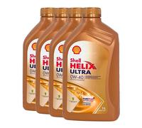 SHELL Helix Ultra 0W-40 Olio MB 229.5, Renault RN0710, VW 505 00, 4x1 Litro