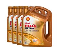 SHELL Helix Ultra 0W-40 Olio MB 229.5, Renault RN0710, VW 505 00, 4x5 Litro