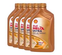 SHELL Helix Ultra 0W-40 Olio MB 229.5, Renault RN0710, VW 505 00, 5x1 Litro