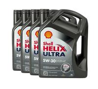 SHELL Helix Ultra 5W-30 Olio MB 229.5,MB 226.5, VW 502 00, VW 505 00, 4x5 Litro