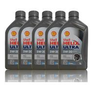 Shell Helix Ultra AG Professionale 5W-30 5x1 Litro Opel GM Dexos2 Olio Motore