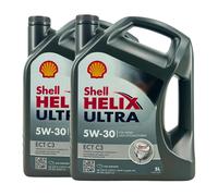 SHELL Helix Ultra Ect C3 5W-30 Olio Motore MB 229.51,MB 229.31,Api Sn,2x5 Litro