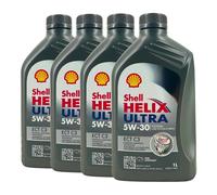 SHELL Helix Ultra Ect C3 5W-30 Olio Motore MB 229.51,MB 229.31,Api Sn,4x1 Litro