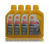 Shell Helix Ultra HX6 10W-40, 4 flaconi da 1 litro, olio motore