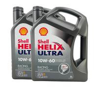 SHELL Helix Ultra Racing 10W-60 Olio Motore Acea A3/B3 , Acea A3/B4 , 2x5 Litro