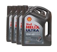SHELL Helix Ultra Racing 10W-60 Olio Motore ACEA A3/B3, ACEA A3/B4, 4x5 Litri