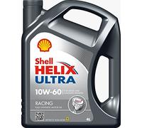 Shell Helix Ultra Racing 10w60 Olio Auto 100% Sintetico tanica da 4 Litri