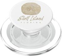 Shell Island Florida Shelling Gift Souvenir Sand Dollar PopSockets PopGrip per MagSafe