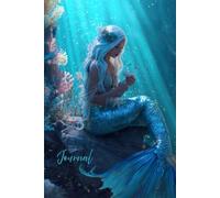 Shell of the Sea Journal: A Tranquil Escape Beneath the Waves: A Magical Notebook Featuring a Realistic Blue-Haired Mermaid Holding a Shell Beneath ... Fish, Light Rays, and Sparkling Silver