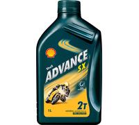 SHELL Olio Lubrificante ADVANCE SX2 scooter minerale 1L 2T per motocicli