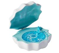 Shell Speaker, Wave Sound Music Player, Adjustable Ambient Cover Light, Cozy Mood Lighting Speakers for Bedroom, Interactive Relaxation, Home Parties, Meditazione, Beach Vibes Blue, Purple, White