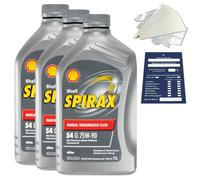 Shell Spirax S4 G 75W-90 Olio Cambio 3 L VW 501.50 GL-4
