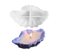 Shell Tray Mold - 6.5" Silicone Casting Mold for Jewelry, Trinkets, and Candle Holders, Durable Epoxy Resin and Plaster Craft Molder with Non-Stick Design for Ornaments, Creative Organization