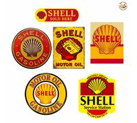 Shell vintage repliche adesivi shell motor oil sticker auto moto print pvc 7 pz.