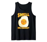 Shell We Dance Carino Uovo Fritto Pun Amante Canotta