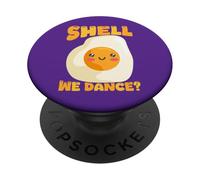 Shell We Dance Carino Uovo Fritto Pun Amante PopSockets PopGrip Adesivo