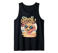 Shell Yeah Beach Vacanza Estate Mare Giochi di parole Canotta