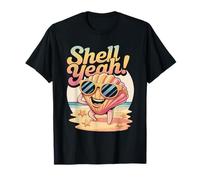 Shell Yeah Beach Vacanza Estate Mare Giochi di parole Maglietta
