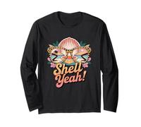 Shell Yeah Fun Beach Occhiali da sole Ocean Maglia a Manica