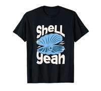 Shell Yeah Sea Shell Hawaii Divertente Oceano Animale Gioco di Parole Maglietta