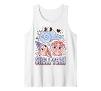 Shell Yeah Seashell Pun Beach Vacation Coastal Humor Canotta