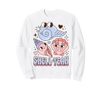 Shell Yeah Seashell Pun Beach Vacation Coastal Humor Felpa