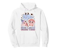 Shell Yeah Seashell Pun Beach Vacation Coastal Humor Felpa con Cappuccio