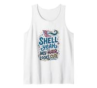 Shell Yeah Spiaggia Sirena Ragazza Estate Canotta