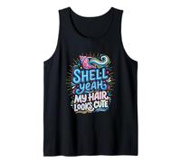 Shell Yeah Spiaggia Sirena Ragazza Estate Canotta