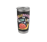 Shellebrating The Slow Life Lumaca Chill Vibes Bicchiere termico in acciaio inox doppia parete