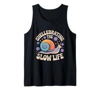 Shellebrating The Slow Life Lumaca Shell Floral Vibes Canotta