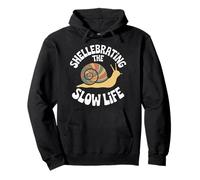 Shellebrating The Slow Life Lumaca Shell Slow Living Felpa con Cappuccio