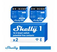 Shelly 1 Gen3 - Smart Relay contatto pulito 16A AC/DC WiFi/BT/Matter 2PACK