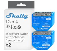 Shelly 1 Gen4 - Interruttore Relè Intelligente Wi-Fi,1 Canale,domotica -2 pezzi