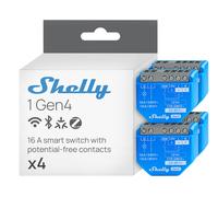 Shelly 1 Gen4 - Interruttore Relè Intelligente Wi-Fi,1 Canale,domotica - 4 pezzi