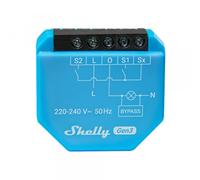 Shelly 1L Gen3 con bypass, interruttore intelligente WiFi, 1 canale, Alexa e Google Home, nessun hub, controllo remoto, nessun conduttore neutro richiesto, montaggio a incasso, controlla carichi