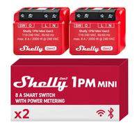 Shelly 1PM Mini Gen3 Relè Intelligente WiFi e Bluetooth 1 Canale 8A Misurazione