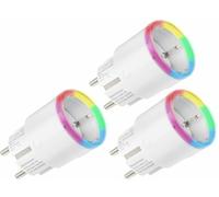 SHELLY 3 Prese Intelligenti Wi-Fi Interruttore Wireless Plug S Gen3, Colore Bianco Opaco