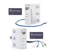 Shelly 3EM-63W Gen3, Misuratore di Energia Wi-Fi per Impianti Trifase o Monofase, Misurazione in 4 Quadranti in Tempo Reale, Nessuna Soglia di Carico, Pronto per Fotovoltaico, Montaggio su Guida DIN