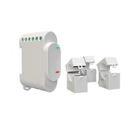 Shelly 3EM Misuratore consumo elettrico Smart 3 canali su guida DIN + 3 Pinze amperometriche 120A monitoraggio trifase WiFi